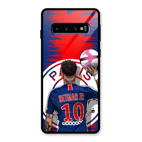 Soccer Star Junior Glass Back Case for Galaxy S10