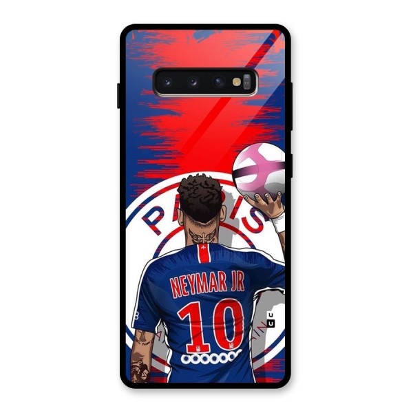 Soccer Star Junior Glass Back Case for Galaxy S10 Plus