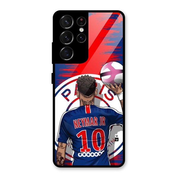 Soccer Star Junior Glass Back Case for Galaxy S21 Ultra 5G