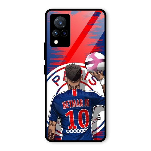 Soccer Star Junior Glass Back Case for Vivo V21 5G