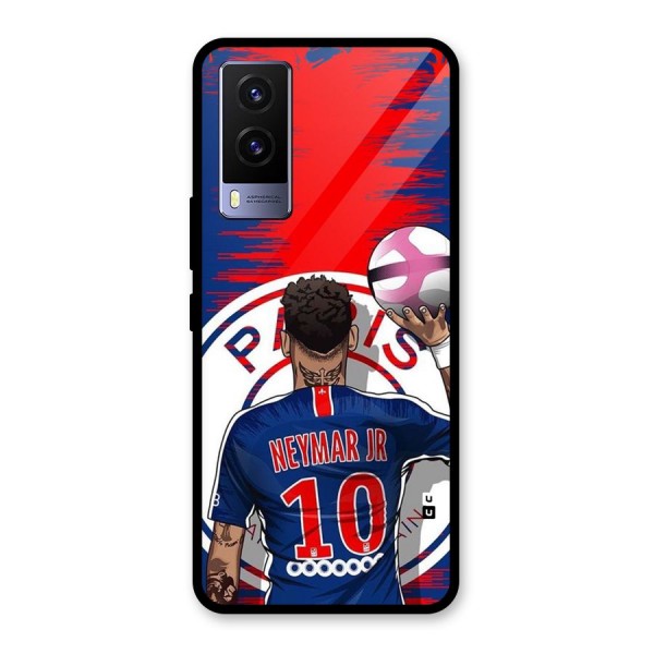 Soccer Star Junior Glass Back Case for Vivo V21e 5G