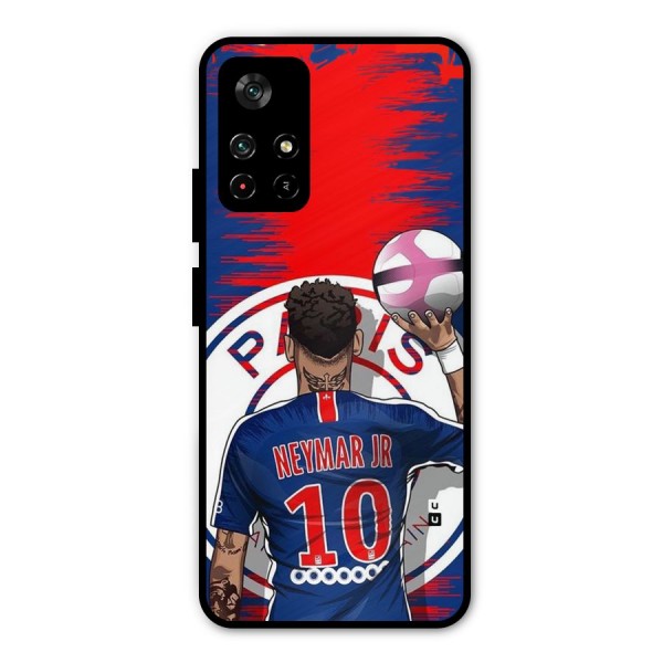 Soccer Star Junior Metal Back Case for Poco M4 Pro 5G