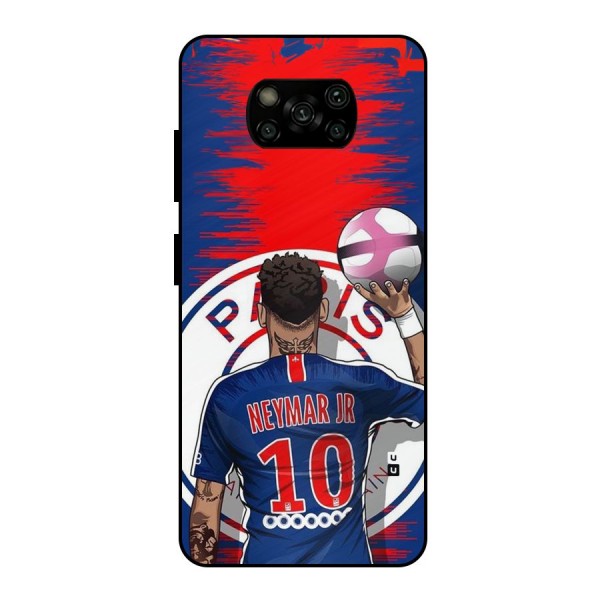 Soccer Star Junior Metal Back Case for Poco X3