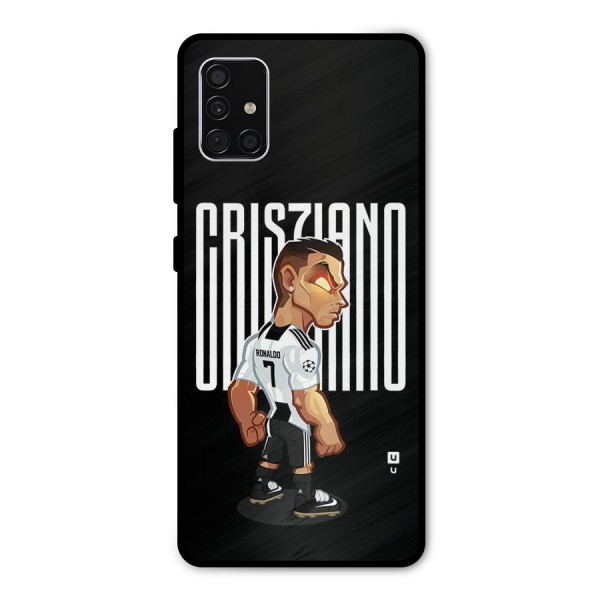Soccer Star Metal Back Case for Galaxy A51