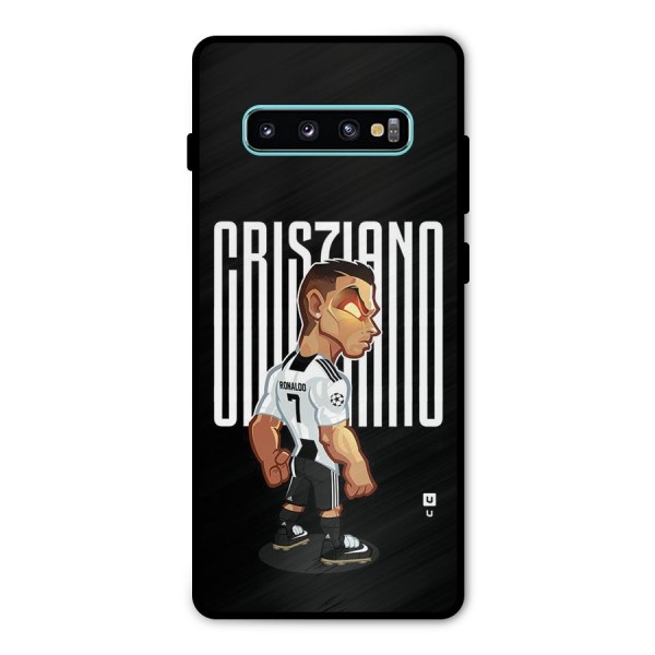 Soccer Star Metal Back Case for Galaxy S10 Plus