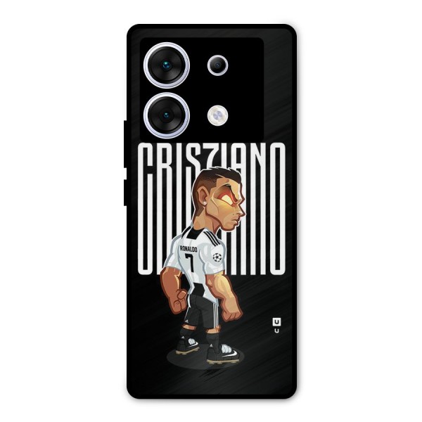 Soccer Star Metal Back Case for Infinix Zero 30 5G
