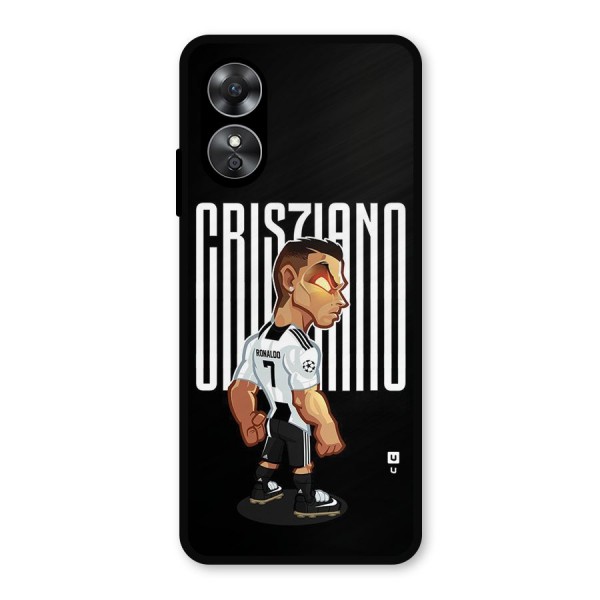 Soccer Star Metal Back Case for Oppo A17