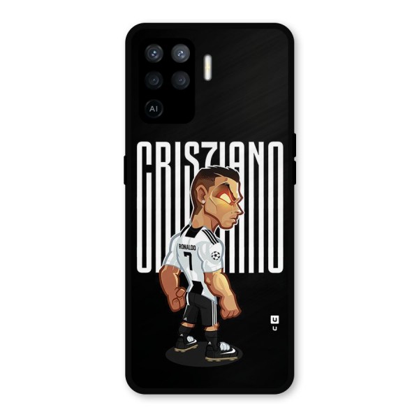 Soccer Star Metal Back Case for Oppo F19 Pro