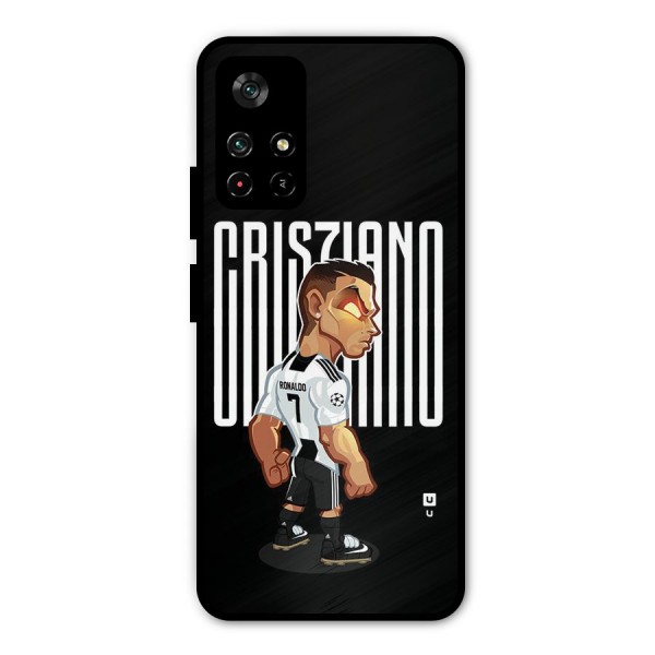 Soccer Star Metal Back Case for Poco M4 Pro 5G