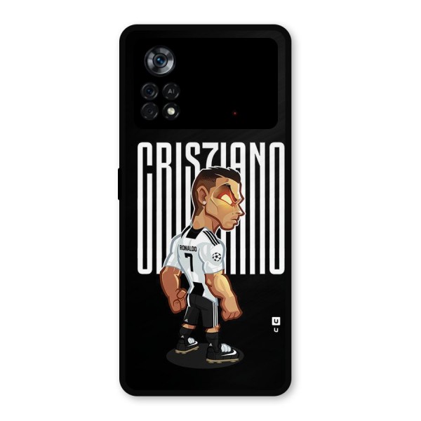 Soccer Star Metal Back Case for Poco X4 Pro 5G