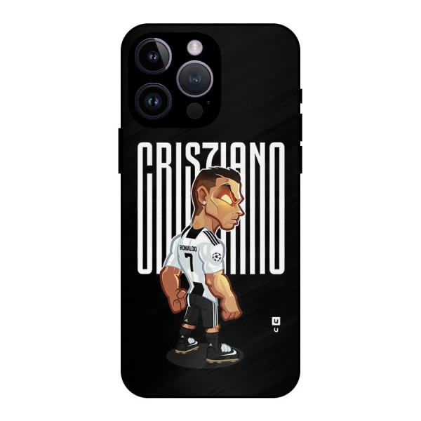Soccer Star Metal Back Case for iPhone 14 Pro Max