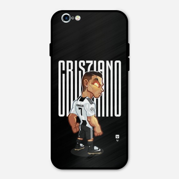 Soccer Star Metal Back Case for iPhone 6 6s