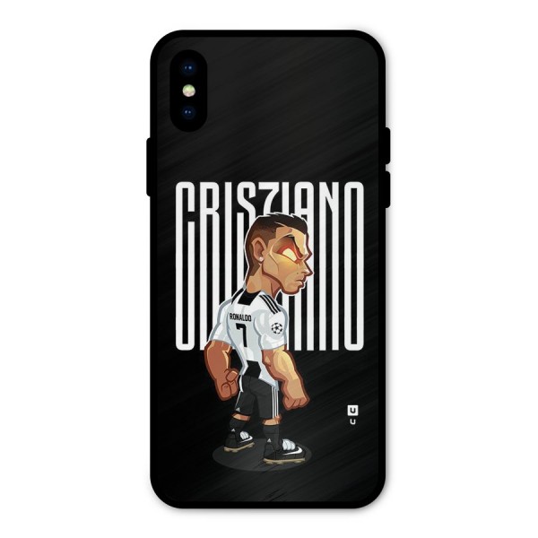 Soccer Star Metal Back Case for iPhone X