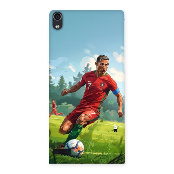 Soccer Star Playing Back Case for Ascend P6