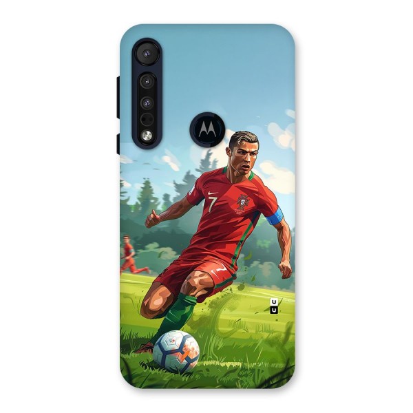 Soccer Star Playing Back Case for Motorola One Macro