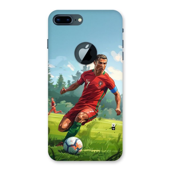 Soccer Star Playing Back Case for iPhone 7 Plus Logo Cut