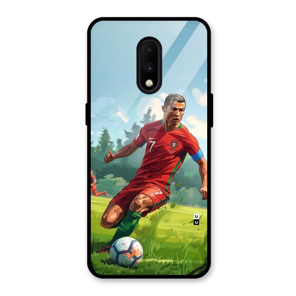 Soccer Star Playing Glass Back Case for OnePlus 7