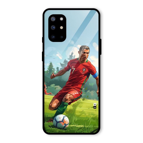 Soccer Star Playing Glass Back Case for OnePlus 8T