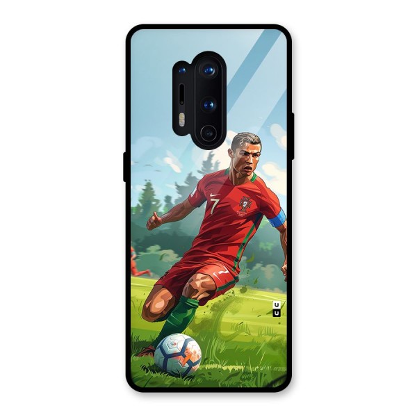Soccer Star Playing Glass Back Case for OnePlus 8 Pro