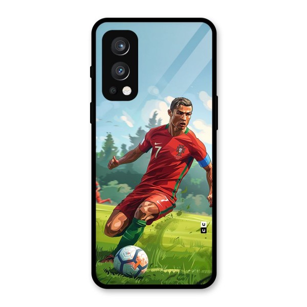 Soccer Star Playing Glass Back Case for OnePlus Nord 2 5G