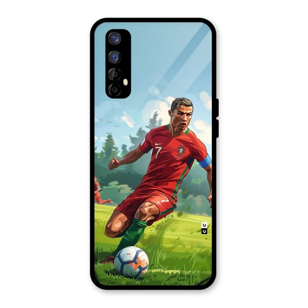 Soccer Star Playing Glass Back Case for Realme Narzo 20 Pro