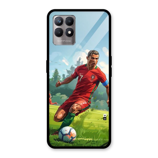 Soccer Star Playing Glass Back Case for Realme Narzo 50