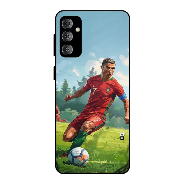 Soccer Star Playing Metal Back Case for Galaxy F23