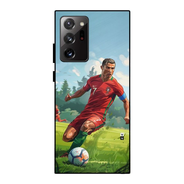 Soccer Star Playing Metal Back Case for Galaxy Note 20 Ultra