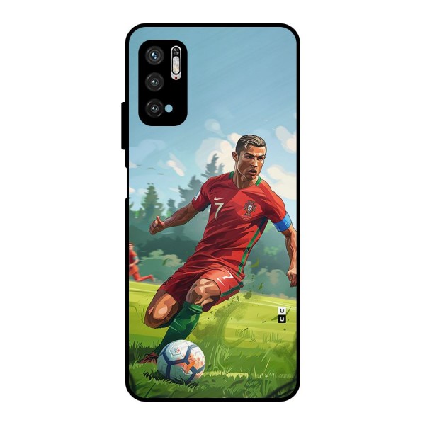 Soccer Star Playing Metal Back Case for Poco M3 Pro 5G