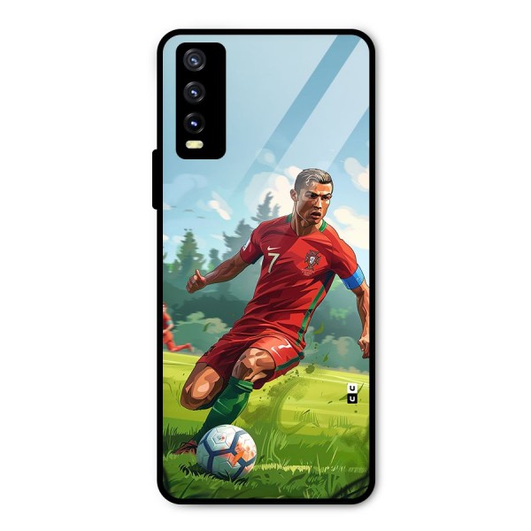 Soccer Star Playing Metal Back Case for Vivo Y20i