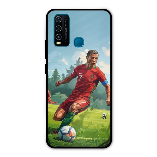 Soccer Star Playing Metal Back Case for Vivo Y50