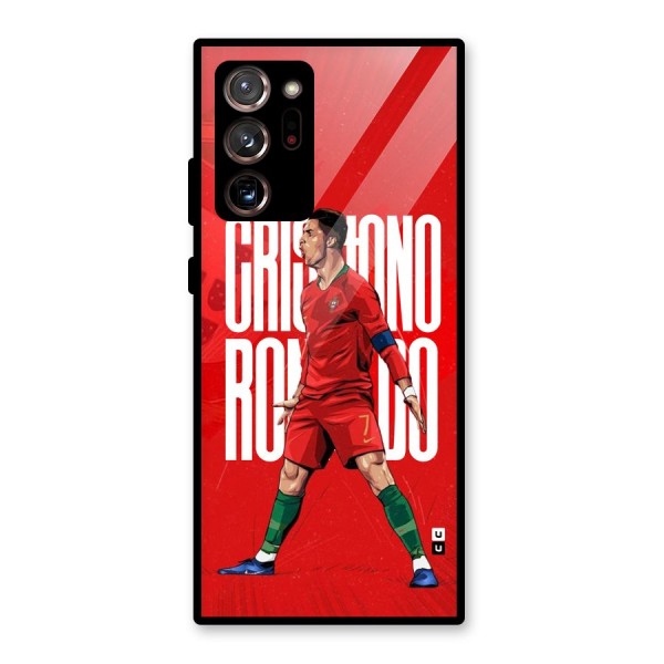 Soccer Star Roar Glass Back Case for Galaxy Note 20 Ultra 5G