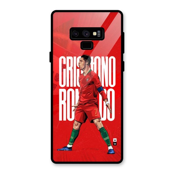 Soccer Star Roar Glass Back Case for Galaxy Note 9