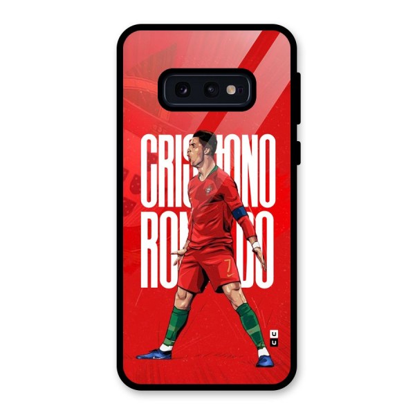 Soccer Star Roar Glass Back Case for Galaxy S10e