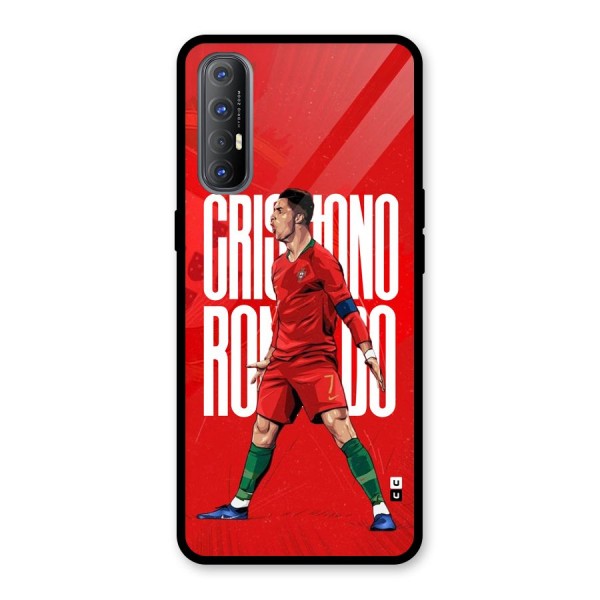 Soccer Star Roar Glass Back Case for Oppo Reno3 Pro