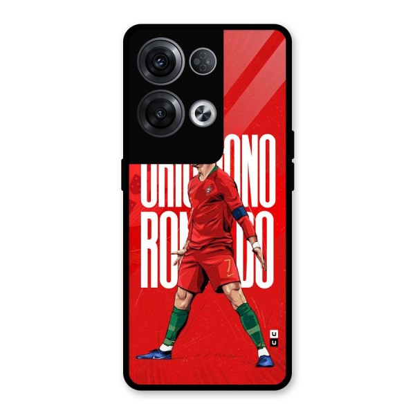 Soccer Star Roar Glass Back Case for Oppo Reno8 Pro 5G