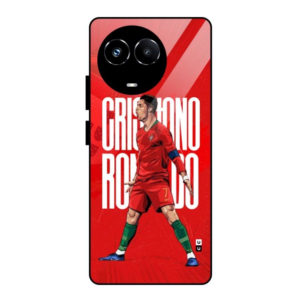 Soccer Star Roar Glass Back Case for Realme 11X
