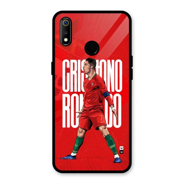 Soccer Star Roar Glass Back Case for Realme 3