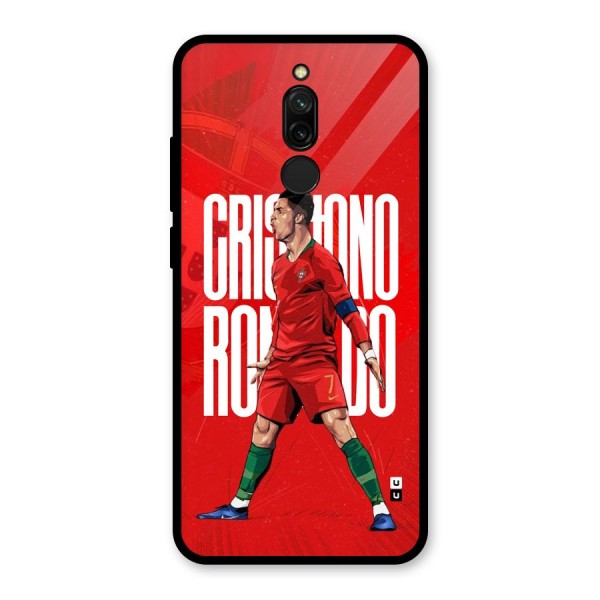 Soccer Star Roar Glass Back Case for Redmi 8