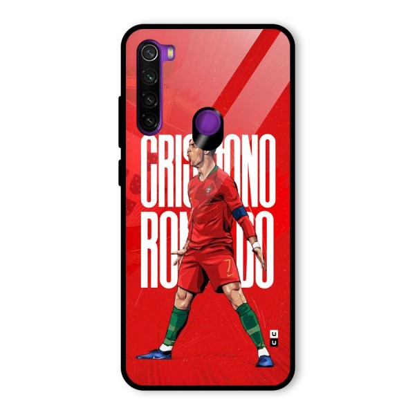 Soccer Star Roar Glass Back Case for Redmi Note 8