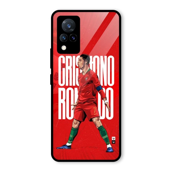 Soccer Star Roar Glass Back Case for Vivo V21 5G