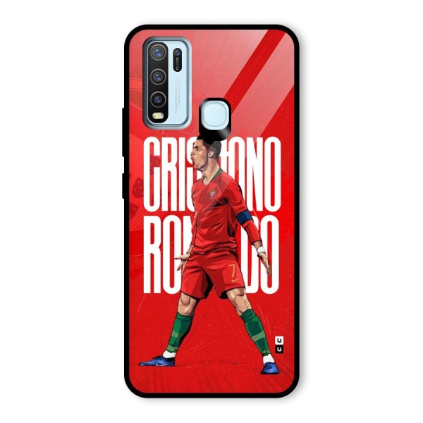 Soccer Star Roar Glass Back Case for Vivo Y30