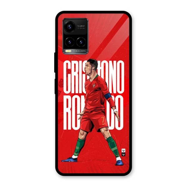 Soccer Star Roar Glass Back Case for Vivo Y33s