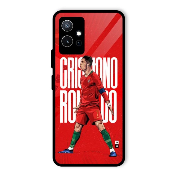 Soccer Star Roar Glass Back Case for Vivo iQOO Z6