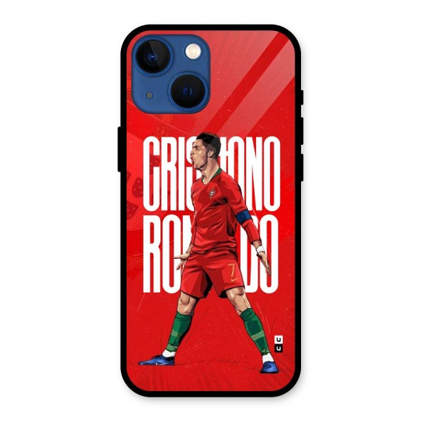 Soccer Star Roar Glass Back Case for iPhone 13 Mini