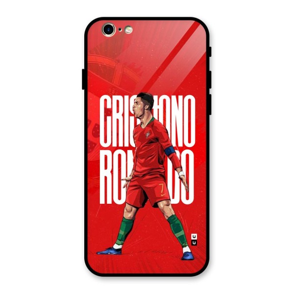 Soccer Star Roar Glass Back Case for iPhone 6 6S