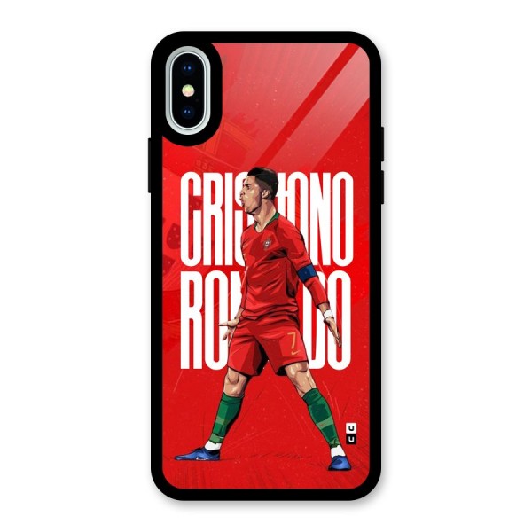 Soccer Star Roar Glass Back Case for iPhone X