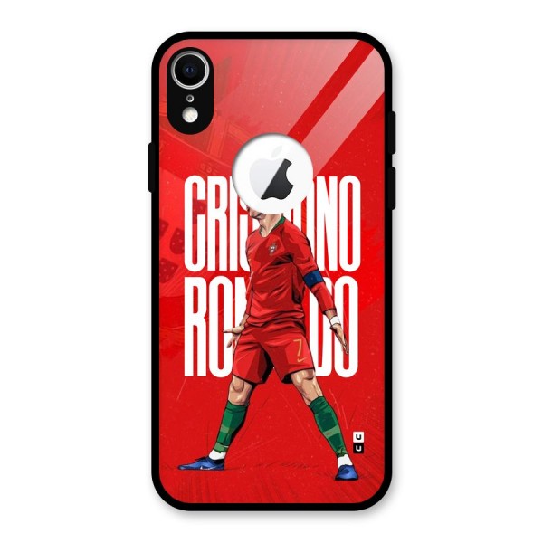 Soccer Star Roar Glass Back Case for iPhone XR Logo Cut