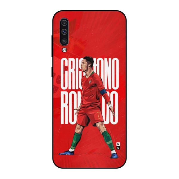 Soccer Star Roar Metal Back Case for Galaxy A30s