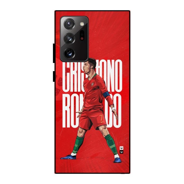 Soccer Star Roar Metal Back Case for Galaxy Note 20 Ultra 5G